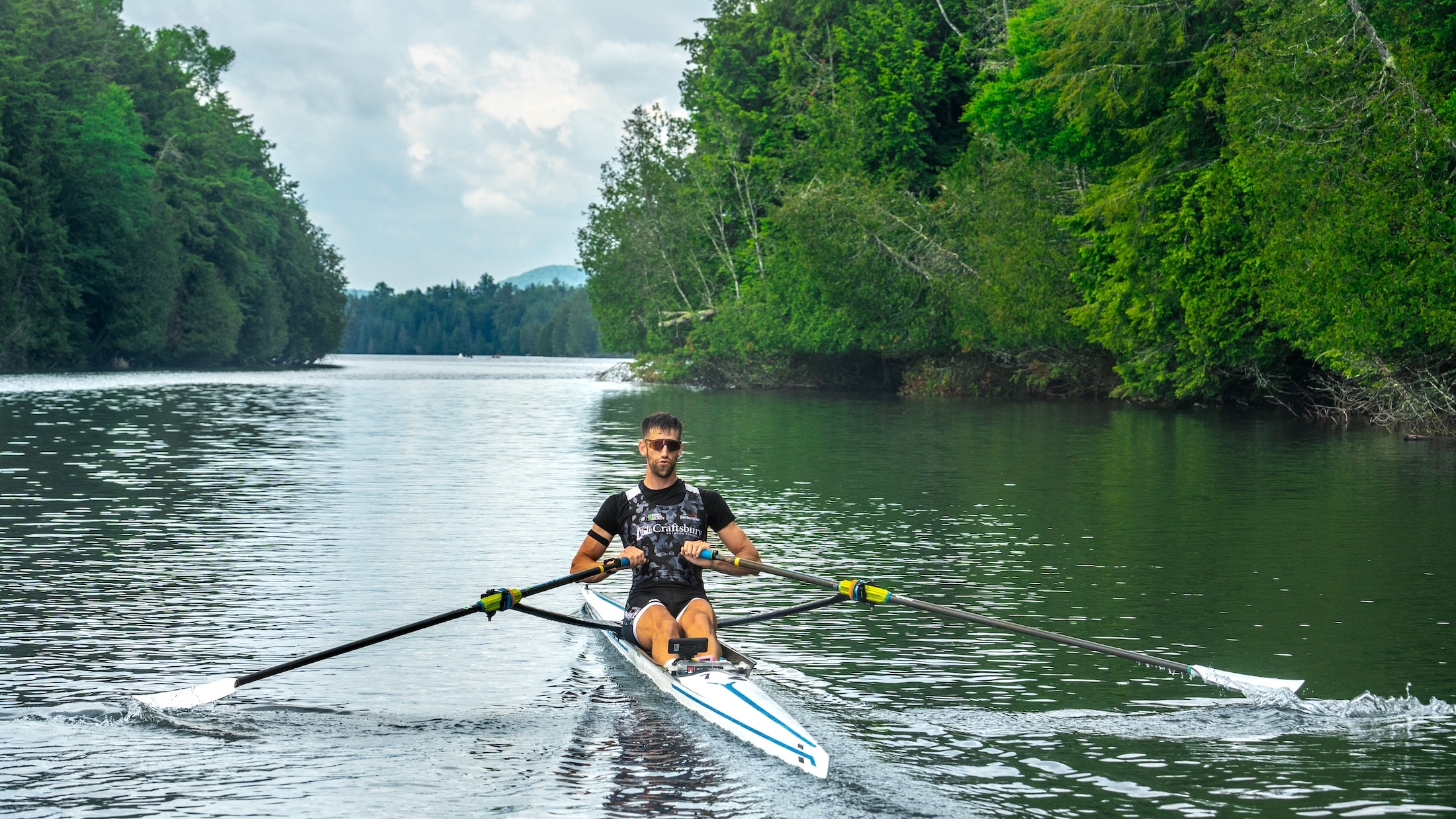 Jacob Pilhal sculling
