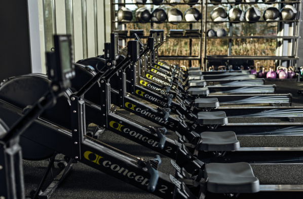 Many RowErgs in Club