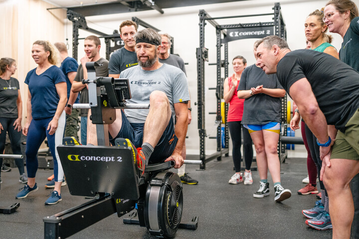 strengtherg relay at concept2 gym