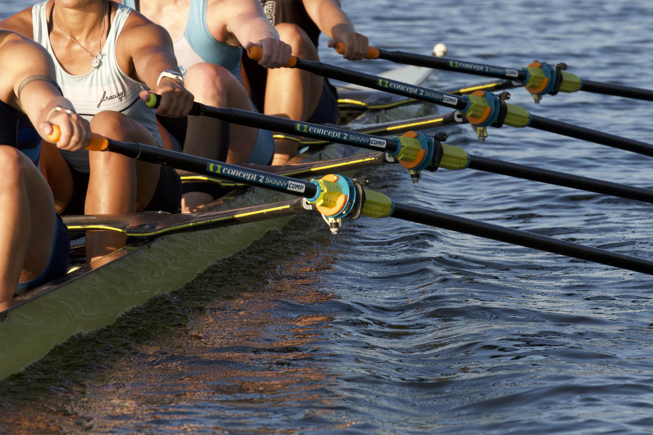 A quad using Skinny sculls